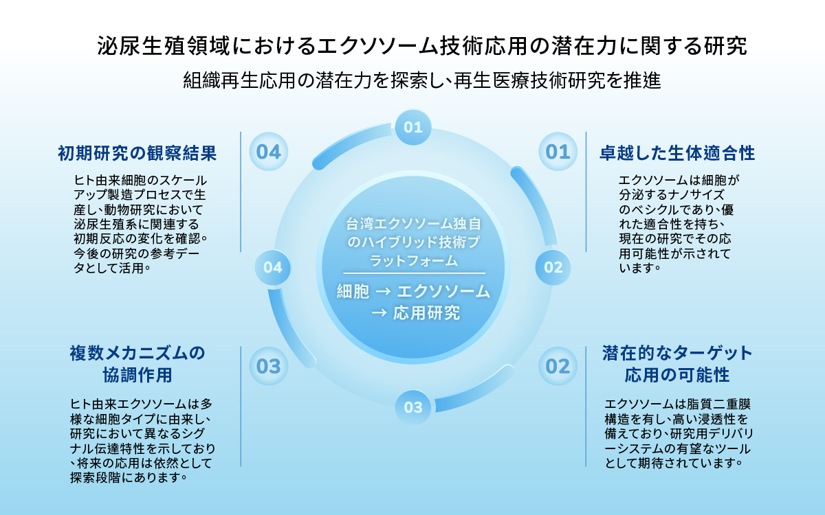 細胞間のミニ宅配便!台湾バイオテク新興企業が泌尿器応用に注力し、再生医療分野を開拓